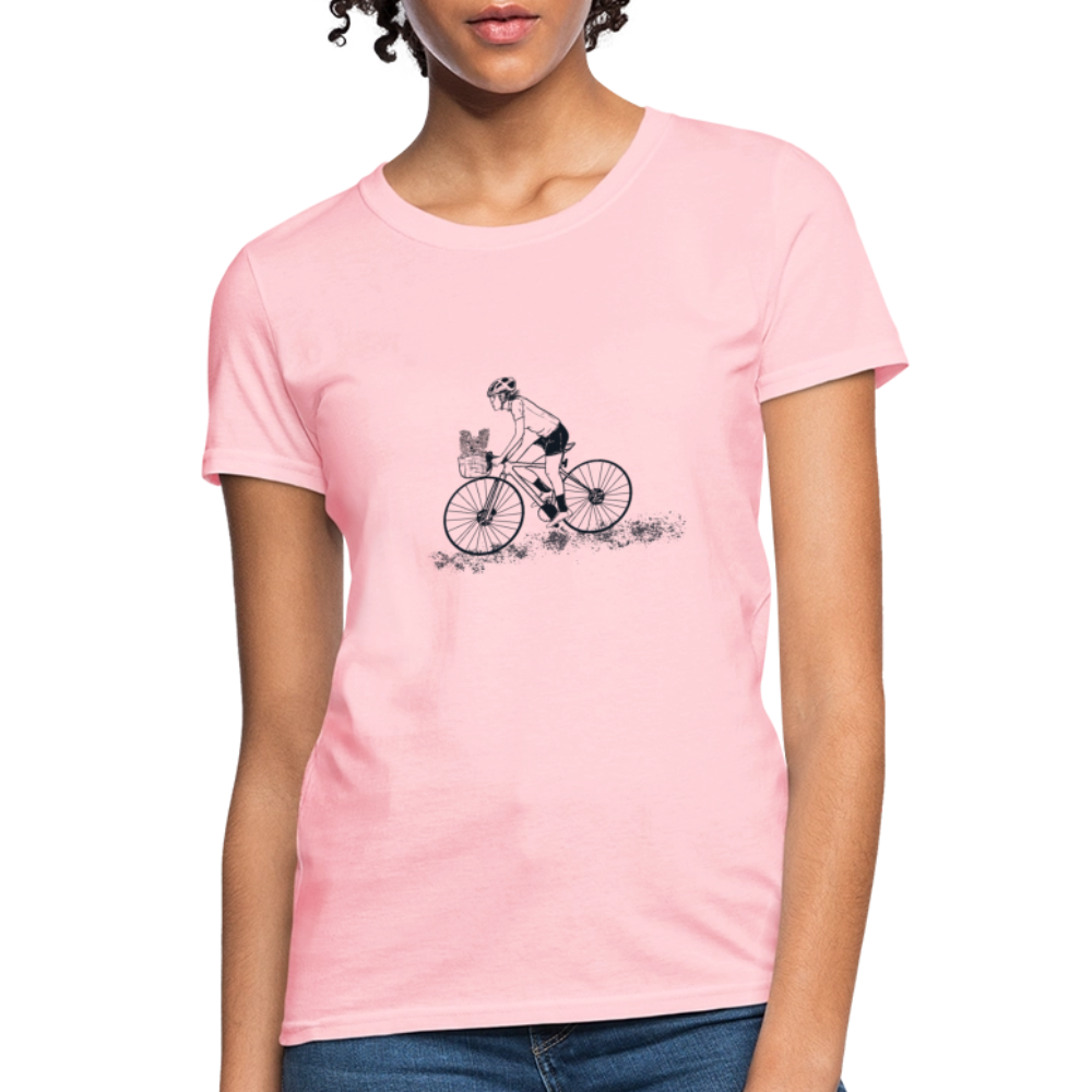 Biker with Dog - pink