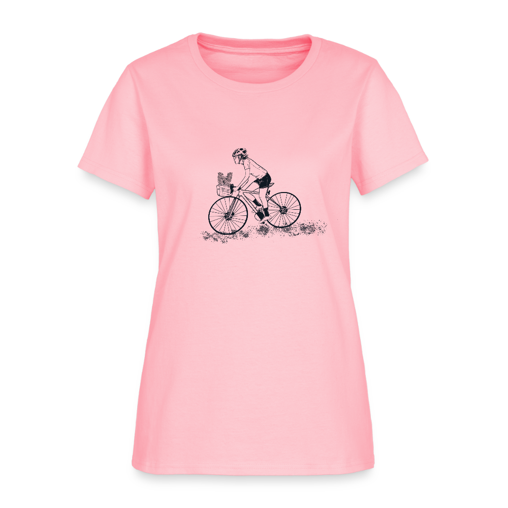 Biker with Dog - pink
