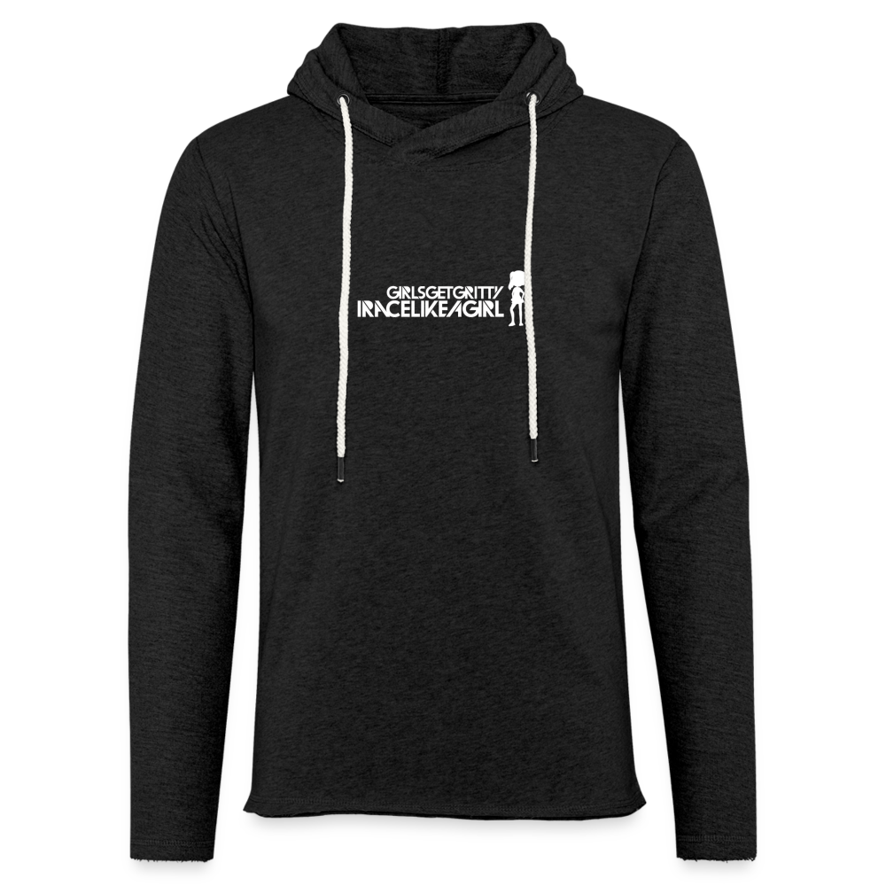 Unisex Lightweight Terry Hoodie - charcoal grey