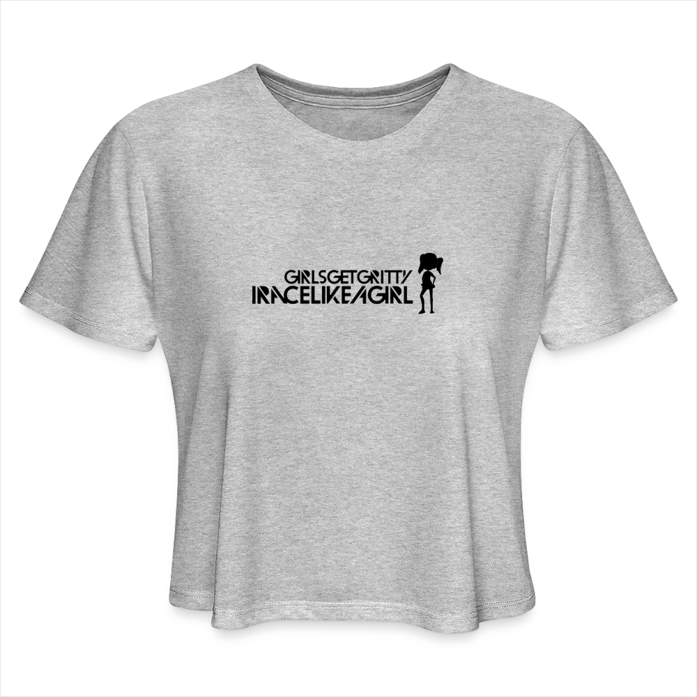 Women's Cropped T-Shirt - heather gray