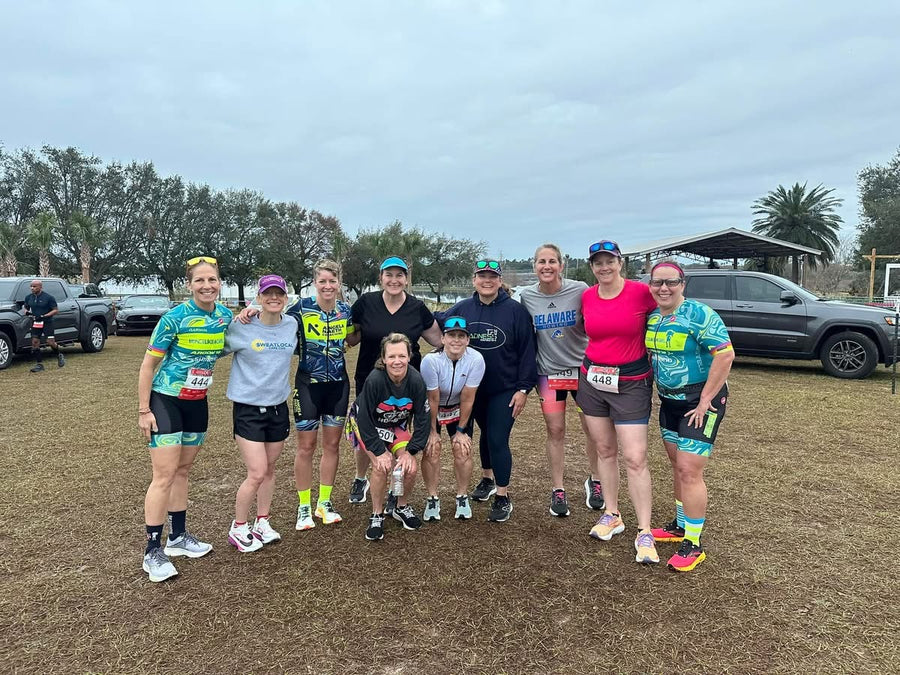 The whole crew after a race