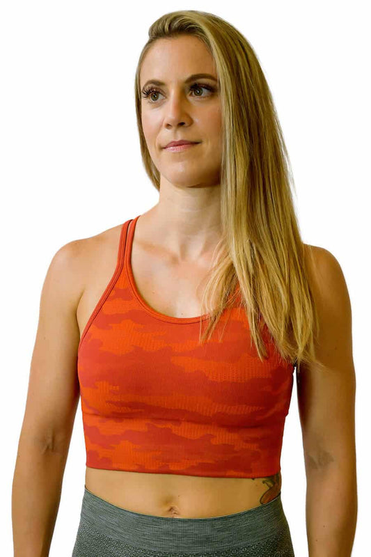 Sports Bra Camo Red - Caliloko