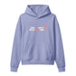 IRACELIKEAGIRL Stanley/Stella Chaser relaxed fit hoodie in Violet with the white and coral GIRLSGETGRITTY IRACELIKEAGIRL logo on the front